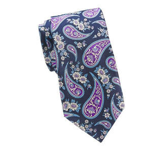 ROBERT GRAHAM PAISLEY PURPLE Men's Neck Tie NWT